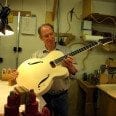 Bob Benedetto (with Larry Camp's guitar) Benedetto Guitars Savannah GA Feb 2014