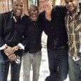 Chris Standring with Nathan East, Jonathan Butler and Al Smith (k) Oct 2014