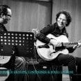 Longtime Benedetto Player GIUSEPPE CONTINENZA performs with guitar great Bireli Lagrene in preparation for an upcoming tour/CD. Giuseppe plays a custom CREMONA model. Photo credit: Andrea Rotili @fotografia jazz 2013