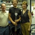 Jackson Evans with Bob and Cindy Benedetto Oct 2009 at Benedetto Guitars Savannah