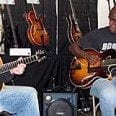 Dan Faehnle and Joel Cross at 2009 Dallas Guitar Show (DHR Music)