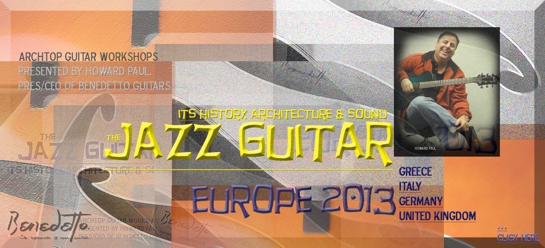 Jazz Guitar Workshops Europe 2013