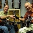 Bob Benedetto and Joe Negri at Benedetto Guitars in Savannah Oct 2009