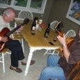 Joe Negri and Howard Paul at Howard's Savannah Home 2009