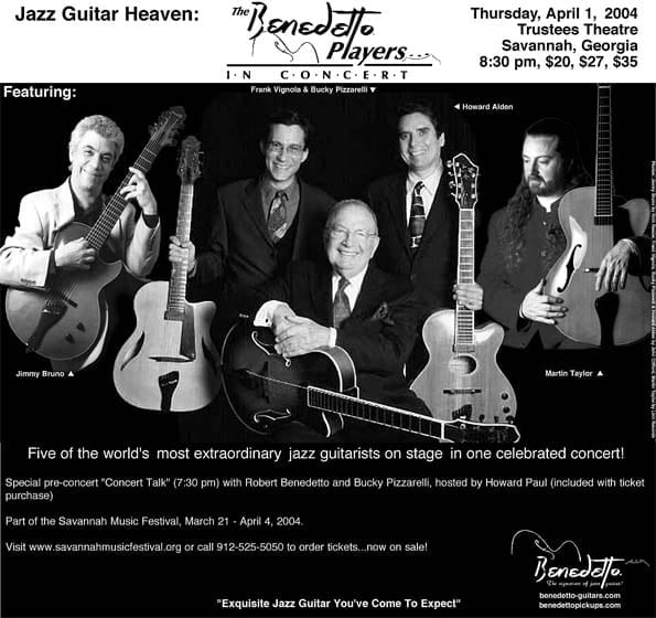Benedetto Players Savannah 2004 Concert JJG Ad