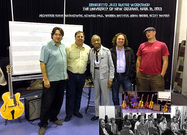 Benedetto Jazz Guitar Workshop at UNO 4-16-13