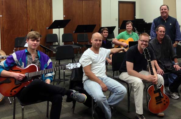 Benedetto Jazz Guitar Clinic with Howard Paul at UT Austin April 2013