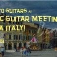 Benedetto Guitars Jazz Guitar Workshop by Howard Paul - Europe Tour 2013 exhibits at Acoustic Guitar Meeting SARZANA Italy May 24-26 2013 with Luca di Luzio