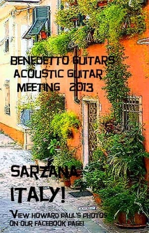 Howard Paul Benedetto Guitars SARZANA Italy May 2013