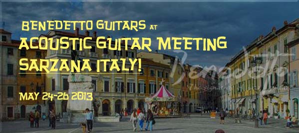 Benedetto Guitars jazz workshop with Howard Paul andd Luca di Luzio at SARZANA Italy's Acoustic Guitar Meeting May 24-26 2013