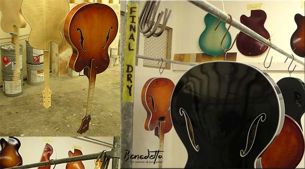 Benedetto Guitars in Final Dry Room Savannah GA 6-25-13 