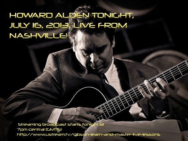 Howard Alden Live from Nashville Broadcast with Steve Krenz 7-16-13 7 pm central Photo of HAlden by Mike Oria