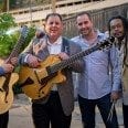 Miner Benedetto Concert - Howard Alden, Howard Paul, Christian Tamburr and Quentin Baxter Aug 10 2013 Mike Oria Photo