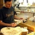 Master-Luthier-Damon-Mailand-works-on-a-custom-Benedetto-16-B-Sycamore-archtop-6-25-13
