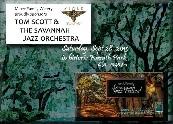 Miner Wines sponsors 2013 Savannah Jazz Festival event 9-28-13