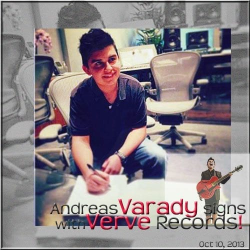 Quincy Jones Artist Andreas Varady signs with Verve Records Oct 10 2013 