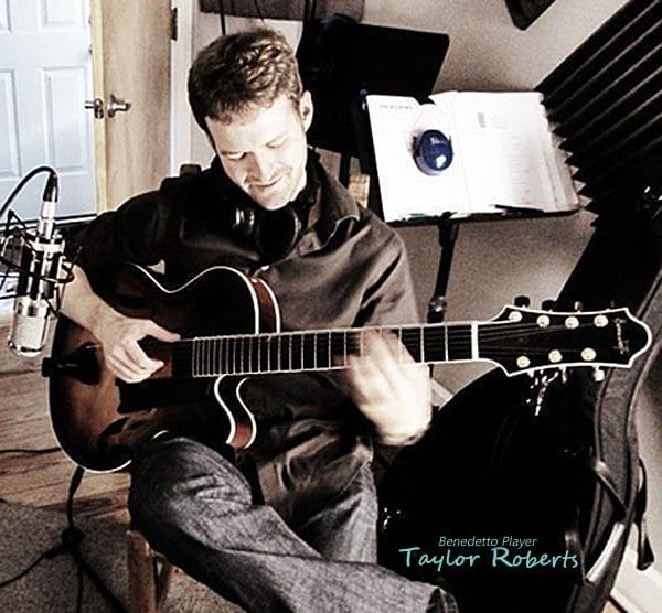 Taylor Roberts with Benedetto Bravo 7-string news1