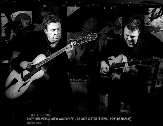 Andy Summers Andy MacKenzie Benedetto Concert LA Jazz Gtr Festival 1999 Bob Barry phot news