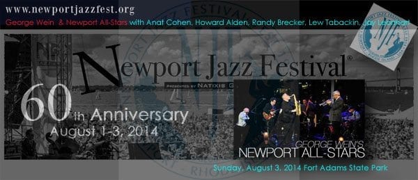 Newport Jazz Festival All-stars 2014 banner featuring Howard Alden - news
