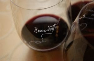 Benedetto Miner Wines Riedel glasses