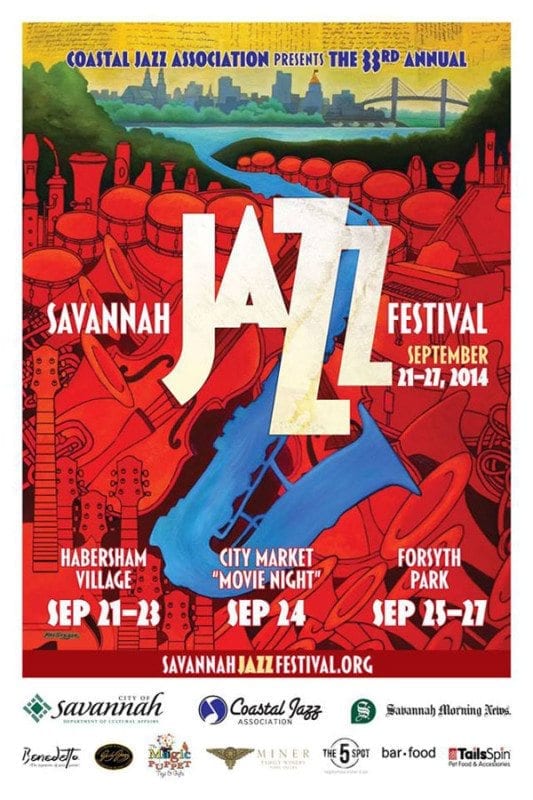 Savannah Jazz Festival 2014 poster