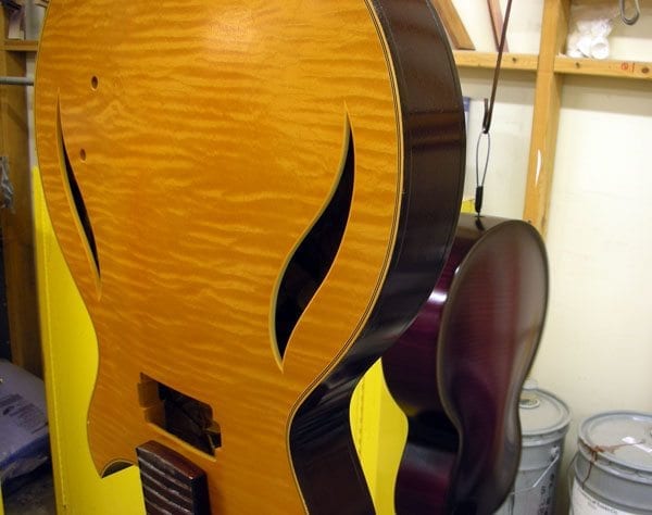Bambino Dlx and Andy Elite custom Benedetto Guitars Savannah 12-10-14